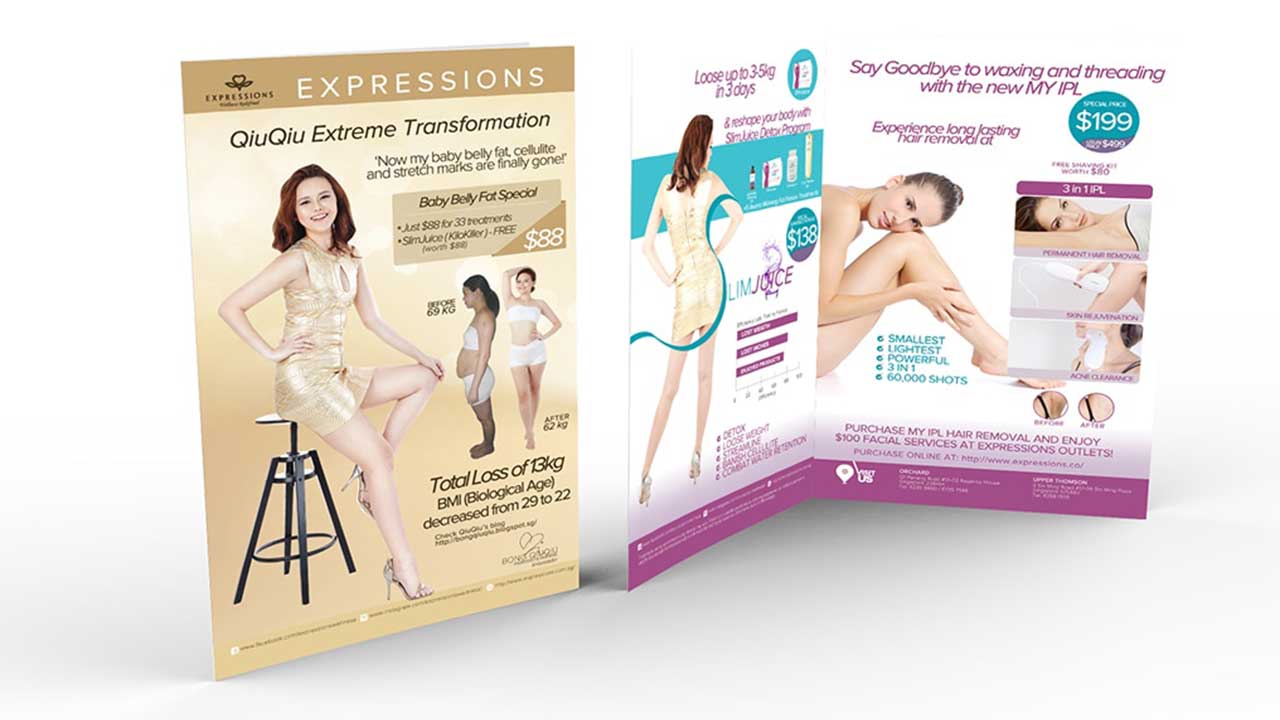 Expressions brochure print sample